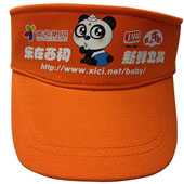 團體訂做 橙色空心帽/太陽帽CTVCUM-040