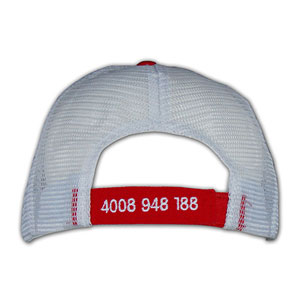 帽子專門店度身訂造 紅白經典貨車帽 CT-MCUM-064