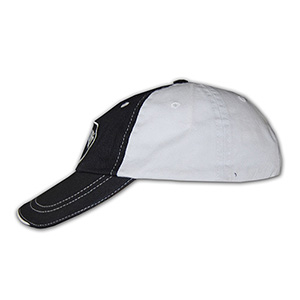 帽子專門店度身訂造 黑銀交匯 棒球帽 CT-BCUM-110